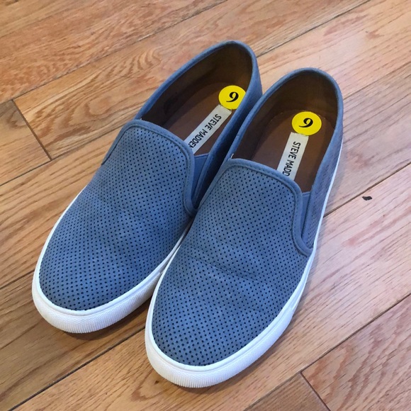 Steve Madden sz9 zarayy blue slip on sneakers - Picture 2 of 7